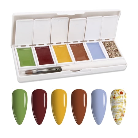 Buriburi Nail Solid Cream Gel Palette 6 Colors 78g