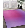 thumbnail image 3 of Ahgly Company Machine Washable Indoor Round Transitional Purple Area Rugs, 6' Round, 3 of 7