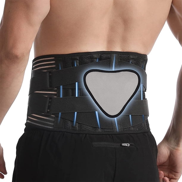 Cinturón deportivo de fitness, cinturón de espalda de doble presión, cinturón elástico deportivo, cinturón de soporte de espalda de acero