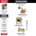 thumbnail image 5 of Delta T17464 Ashlyn Monitor 17 Series Dual Function Pressure Balanced Tub And Shower -, 5 of 5