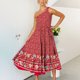 thumbnail image 2 of Maxivestido de playa con estampado de verano bohemio para mujer, sin mangas, con hombros descubiertos, fluido, escalonado Pompotops ghjkhdj3174, 2 of 5