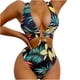 thumbnail image 2 of Bikini para mujer, cómodo, con escote en V profundo, con cordones de metal, traje de baño para mujer, traje de baño de talle alto OAVQHLG3B Store  lin121212, 2 of 4