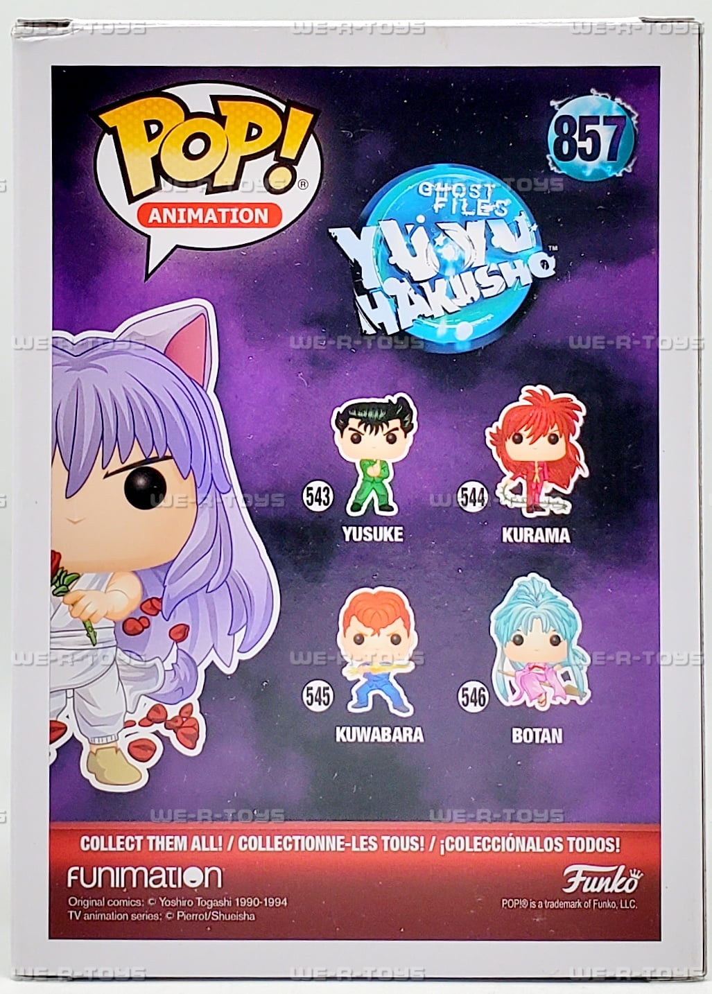 Funko POP Animation Ghost Files Yu Yu Hakusho Yoko Kurama 857 Vinyl Figure