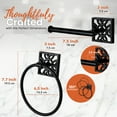 thumbnail image 2 of Autumn Alley Bathroom Toilet Paper and Towel Holder Set - Wall Mount Modern Bathroom Hardware Black Accessories, 2 Set, - 1 Black Toilet Paper Holder & 1 Black Hand Towel Ring Holder for Bathroom Wall, 2 of 4