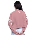 thumbnail image 2 of Women's-Starter  Pink Texas Rangers Power Play Cropped Pullover Sweatshirt, 2 of 3