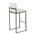 thumbnail image 4 of LumiSource Fuji High Back 30" Fixed-Height Barstool - Set of 3, 4 of 5