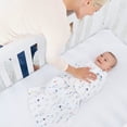thumbnail image 7 of HALO Sleepsack Swaddle, 100 percent cotton, Multi Triangle, Unisex, Small, 3-6 Months, 7 of 7