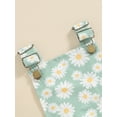 thumbnail image 5 of Suealasg Baby Girls Rompers Infant Girls Denim Jumpsuits Newborn Daisy Print Sleeveless Adjustable Straps Bodysuits Summer Outfits, 5 of 8