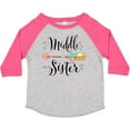 thumbnail image 3 of Inktastic Middle Sister- Dots and Arrow Girls Toddler T-Shirt, 3 of 5