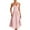 Pink, variant on SnnmBlm Sleeveless Corset Dress for Women 2Elegant Spaghetti Strap Midi Dress Flowy Pleated Hem Low Cut Prom Dresses Blue S
