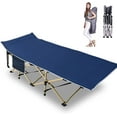 thumbnail image 1 of Slsy Folding Camping cot Folding cot, Camping Cot for Adults Portable Folding Outdoor Cot with Carry Bag for Outdoor Travel Camp Blue, 1 of 7