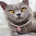 thumbnail image 2 of OUSITAID 1pc Triple Row Rhinestone Detail Heart Pendant Necklace, 2 of 7
