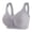 Dark Gray, variant on Daisy Bra for Women Wireless No Underwire Front Closure Bralettes Seamless Full Coverage Soft Comfort T Shirt Bra