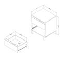 thumbnail image 3 of South Shore, Kanagane collection, 2-Drawer Nightstand, 3 of 6
