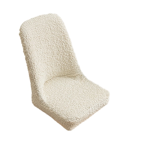 Beige Full Coverage Elastic Dining Chair Covers Stretch Slipcovers Washable Fabric For Seat Protection Home Use