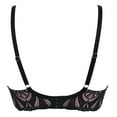 thumbnail image 5 of Pour Moi New Romance Plunge Push Up Underwire Bra (184002),32A,Black/Rose, 5 of 7
