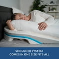 thumbnail image 4 of MedCline Shoulder Relief System - Bed Wedge & Full Body Shoulder Pillow for Side Sleepers - Arm Hole Pocket & Incline Sleep Position -Small / Medium - 5'9" & Below, 1 Ct, 4 of 9