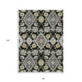 thumbnail image 3 of HomeRoots 597665 8 x 10 ft. Black, Gray & Brown Oriental Washable Indoor & Outdoor Rectangle Traditional Area Rug, 3 of 5