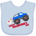 thumbnail image 3 of Inktastic Happy Valentine's Day-monster Truck Boys or Girls Baby Bib, 3 of 4