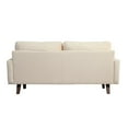 thumbnail image 4 of Pemberly Row Velvet Sofa Modern Couch with Wooden Legs for Living Room-Beige, 4 of 9