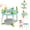 Blue, variant on Costway 5-in-1 Baby Activity Center with Rotating Seat Removable Toys Lights & Music Blue
