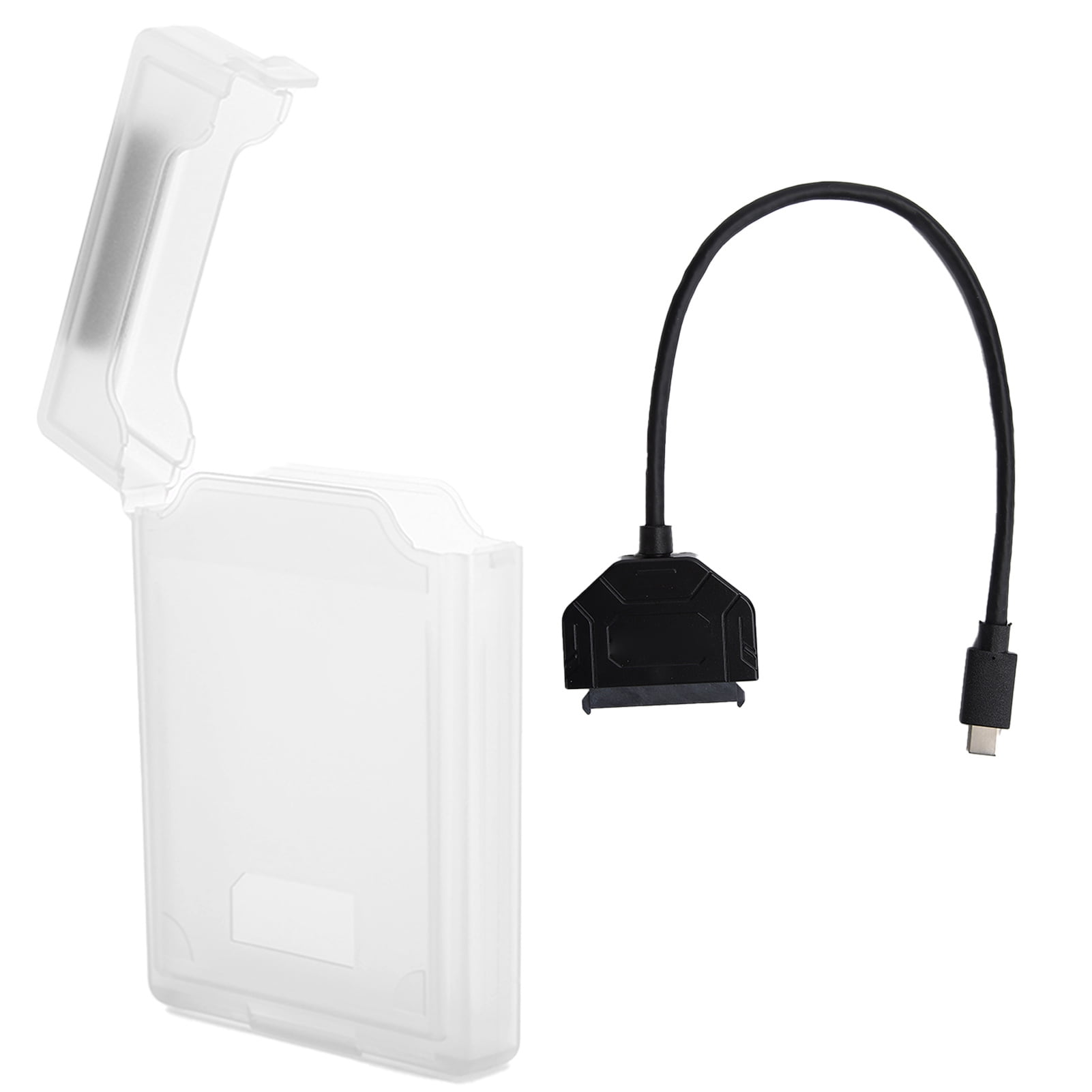 Hard Drive Adapter Hdd Drive Line Sdd Drive Line Hard Drive Converter Hard Drive Adapter Protection Box Kit For  Type C USB3.0 2.5in HDD/SDD Notebook AccessoryWhite