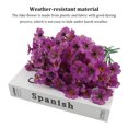 thumbnail image 4 of Yuarrent 2X Flores artificiales Ramas violetas Plantas falsas resistentes a los rayos Ramo de simulación realista resistente al desgaste Decoración del hogar Rojo púrpura, 4 of 6