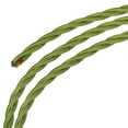 thumbnail image 1 of Retorcido Tela Cubierto Cable 3 Núcleos 18AWG 3,0m/9,84 Pies, Vintage Tejido Tela Electricidad Cable para Colgante Luz Bricolaje Proyecto, Verde, 1 of 5