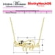 thumbnail image 5 of Gargantilla de perezoso Sonriente High Monaco 1 Pza collar Oso Perezoso/Rama Dorado metal, 5 of 5