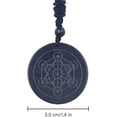 thumbnail image 5 of EMF Protection Shungite Metatron Cube Energy Necklace,Metatron Cube Necklace, 5 of 5