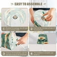 thumbnail image 4 of Ryvnso LED Bedside Table Lamp Flower and Leaf Bedroom Desk Lamps Nightstand Lampshade S, 4 of 7