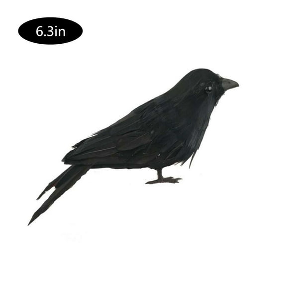 Realistic Crows, Handmade Crow Prop Feathered Black Crows Props Raven Bird Decor