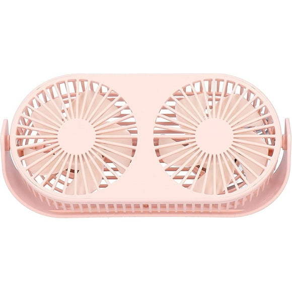 Pink Usb Desk Fan Mini Quiet Desktop Fan With 3 Adjustable Speeds Small Electric Fan For Office Home Car Traveling 23x12x5cm (pink 1pc)