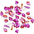 thumbnail image 2 of Soidarity Juego de 50 piezas de cristal de cristal en forma específica, excelente brillo, diamantes de imitación personalizados para Juegos de manicura Llama roja, 2 of 6