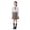 Grey, variant on Girls' School Uniform Outfit 3 Piece Set with Long Sleeve Button Down Shirt and Pleated Skirt,3-18 Years