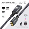 thumbnail image 2 of <a>Mini HDMI to HDMI Adapter, Mini HDMI Male to full HDMI Female Cable Adapter, 2 of 5