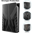 thumbnail image 6 of HEYSTOP PS5 Faceplate Cover Case Skin for PS5 Console, PS5 Black Side Plates Shell for Playstation 5 Disc Edition, Replacement Plate for PS5 Accessories, 6 of 10
