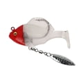 thumbnail image 6 of 6 Pcs Paddle Tail Swimbaits Fishing Lures, Pre-Rigged Soft Bait with Spinner Blades & 3D Eyes, Weedless Hidden Hook for Bass Trout, Freshwater Saltwater River Lake Fishing, 2.36", 6 of 9