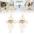 thumbnail image 1 of Portavelas de metal para decoraenón creativa, portavelas giratoria de pared, juego de 2 portavelas de metal, decora para salón o dormitorio con soporte para portavelas, 1 of 7