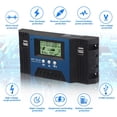 thumbnail image 2 of LEEYNEER MPPT Solar Charge Controller 12V 24V 50A Auto Focus Maximum Current Charge Controller PV Regulator for Outdoor Camping, 2 of 6
