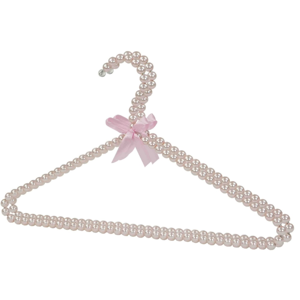 Home Basics Pearl Hangers, (Pack of 2), Pink