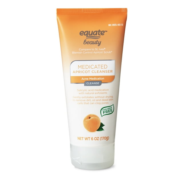 Equate Beauty Blemish Control Apricot Scrub Acne Medication, 6 oz