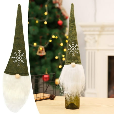 

Cinmonia Wine Bottle Cap Bag Christmas Wine Decoration Decoration Wine Bottle Holiday