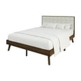 thumbnail image 4 of Castle Place Modern Wooden Full Platform Bed, Walnut, 4 of 8