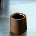 thumbnail image 6 of AuroraX Kitchen Trash Can 4.8 Gallon Bedroom Square Touchless Bathroom Office Trash Can -Brown, 6 of 6
