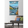 thumbnail image 2 of Lantern Press - Glacier National Park, Avalanche Lake Wall Poster with Magnetic Frame, 22.375" x 34", 2 of 5