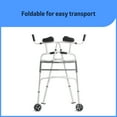 thumbnail image 4 of Medline Upright Aluminum Junior Folding Walker – Comfortable, Maneuverable, For Injury, Balance, Posture & Recovery, 4 of 6