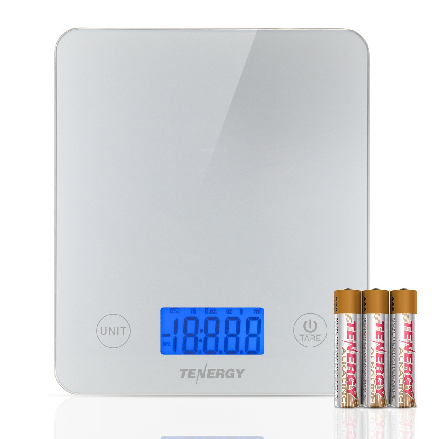 Tenergy Digital Kitchen Scale, Touch Sensitive Food Scale with Backlit
