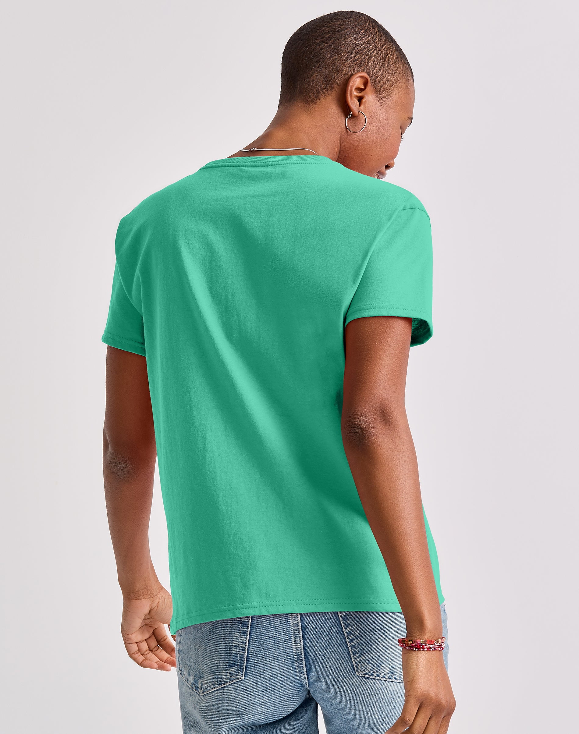 Hanes Essentials Women’s T-Shirt, 100% Cotton Relaxed-Fit Tee, Sizes XS-XXL