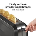 thumbnail image 5 of Hamilton Beach 2-Slice Bread and Bagel Toaster with Long Slots and Removable Crumb Tray, Black, 5 of 9